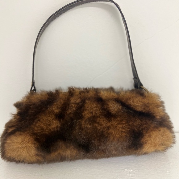 Steve Madden Brown Faux Fur tiny purse π - Picture 2 of 5